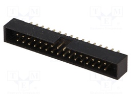 Socket; IDC; male; PIN: 32; straight; THT; gold-plated; 2mm