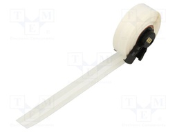 Tape; 6.35mm; 15.24m; white; self-adhesive; -40÷120°C