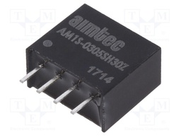 Converter: DC/DC; 1W; Uin: 2.97÷3.63V; 5VDC; Iout: 200mA; SIP4; 1.5g