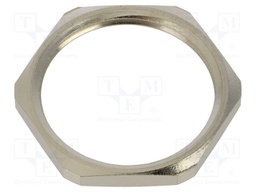Nut; G1 1/4"; brass; Plating: nickel