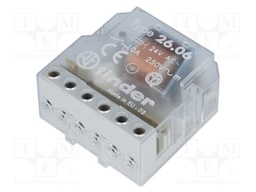 Relay: installation; bistable; NO x2; Ucoil: 24VAC; 10A; -40÷40°C