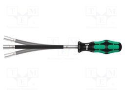 Screwdriver; hex socket; with flexible shaft; Overall len: 265mm