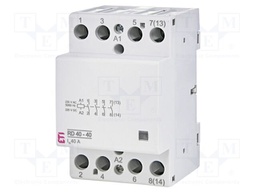 Contactor: 4-pole installation; 40A; 230VAC,230VDC; NO x4; RD