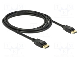 Cable; DisplayPort plug,both sides; DisplayPort 1.2; 2m; black