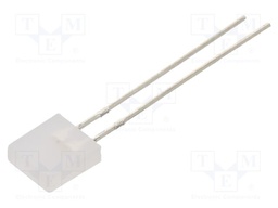LED; red,green; 2x7mm; 4mcd; 4mcd; 180°; 20mA; 2VDC,2.2VDC