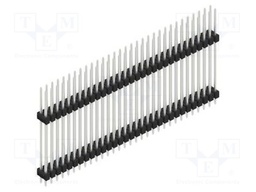 Connector: pin strips; pin header; male; PIN: 62; 2.54mm; THT; 2x31