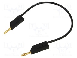 Test lead; 60VDC; 30VAC; 32A; Len: 250mm; black; Material: brass