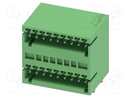 PCB headers, nominal cross section: 0.5 mm?, color: green, n