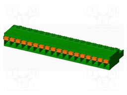 Connector: pluggable terminal block; plug; female; straight; 12A
