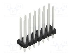 Connector: pin strips; pin header; male; PIN: 14; 2.54mm; THT; 2x7