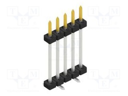 Connector: pin strips; pin header; male; PIN: 5; 2mm; SMT; 1x5; 100V