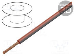 Wire; LgY; stranded; Cu; 2.5mm2; red-gray; PVC; 300/500V; 50m