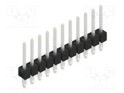 Connector: pin strips; pin header; male; PIN: 11; 2.54mm; THT; 1x11
