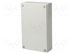 Enclosure: multipurpose; X: 300mm; Y: 500mm; Z: 120mm; KX; light grey