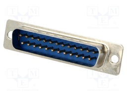 D-Sub; PIN: 25; plug; male; soldering; for cable; gold flash