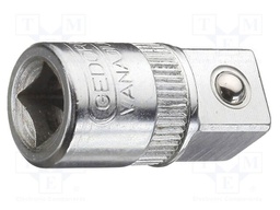 Reduction; socket spanner; square; 3/8"; 1/4"; Plating: chromium