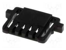 Plug; wire-board; female; Pico-Lock; 1mm; PIN: 4; w/o contacts