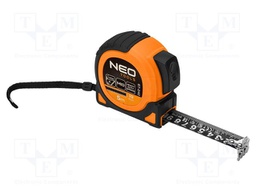 Measuring tape; L: 5m; Width: 19mm; Class: II; double-sided