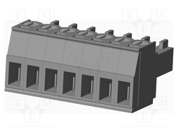 Connector: pluggable terminal block; plug; female; straight; grey