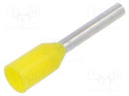 Tip: bootlace ferrule; insulated; copper; 0.5mm2; 8mm; tinned