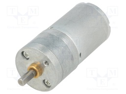 Motor: DC; with gearbox; HP; 6VDC; 6.5A; Shaft: D spring; 460rpm