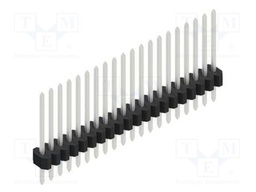Connector: pin strips; pin header; male; PIN: 20; 1.27mm; THT; 1x20