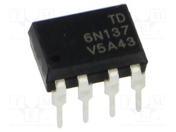 Optocoupler; THT; OUT: logic; 5kV; DIP8; Colour: black