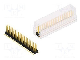 Connector: pin strips; pin header; male; PIN: 40; 2.54mm; SMT; 2x20