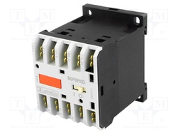 Contactor: 3-pole; NO x3; Auxiliary contacts: NO; 24VDC; 9A; DIN; BG