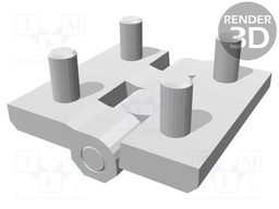Hinge; Width: 60mm; technopolymer (PA); black; H: 60mm