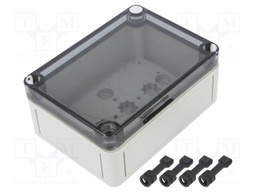 Enclosure: multipurpose; X: 94mm; Y: 130mm; Z: 57mm; TK PS; grey; IP66