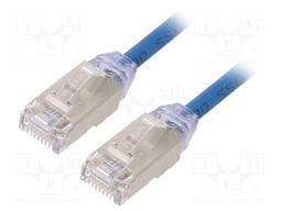 Patch cord; F/UTP,TX6A-28™; 6a; solid; Cu; LSZH; blue; Len: 3m; 28AWG