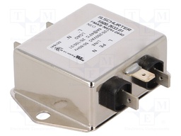 Filter: anti-interference; 250VAC; Ioper.max: 6A; Ir: 0.5mA