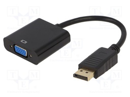 Adapter; DisplayPort 1.1a; 0.15m; Colour: black; Features: Full HD