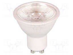 LED lamp; white cold; GU10; 220÷240VAC; 550lm; P: 7W; 38°; 6400K