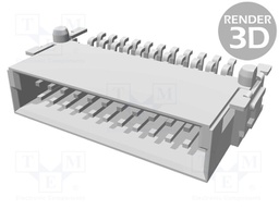 Connector: PCB to PCB; male; PIN: 22; 1.27mm; Series: har-flex; 2.3A