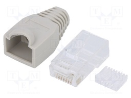 Plug; RJ45; PIN: 8; Cat: 6; with protection,unshielded; Layout: 8p8c