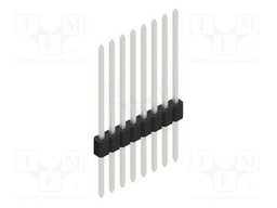 Connector: pin strips; pin header; male; PIN: 8; 1.27mm; THT; 1x8