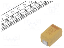 Capacitor: tantalum; low ESR; 4.7uF; 50VDC; Case: X; 2917; ESR: 300mΩ