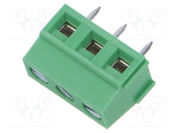 Connector: PCB terminal block; terminal; Plating: tinned; on PCBs