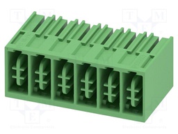 PCB headers, nominal cross section: 16 mm?, color: green, no