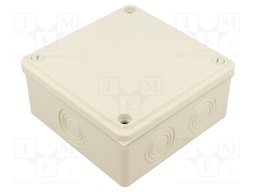 Enclosure: junction box; X: 125mm; Y: 125mm; Z: 50mm; wall mount