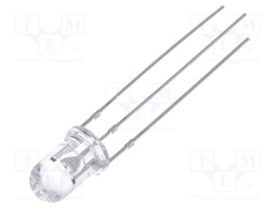 LED; 5mm; bicolour; red/green; 2180÷3000mcd; 4200÷5800mcd; 30°