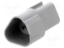 Connector: wire-wire; AT; plug; male; PIN: 3; IP67; Locking: latch