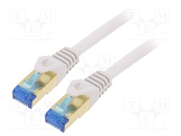 Patch cord; S/FTP; 7; stranded; Cu; PVC; grey; 1.5m; 26AWG