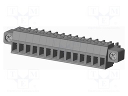 Connector: pluggable terminal block; plug; female; straight; grey