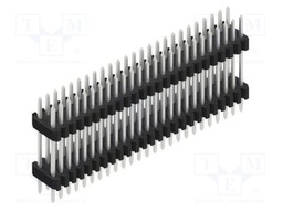 Connector: pin strips; pin header; male; PIN: 50; 1.27mm; THT; 2x25