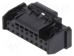Plug; wire-board; female; DF51K; 2mm; PIN: 18; w/o contacts