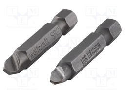 Screwdriver bits; Pcs: 2; Size: SR1,SR2; Mounting: 1/4" (E6,3mm)