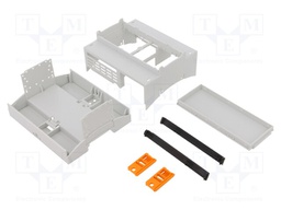 Enclosure: for computer; Raspberry Pi; polycarbonate; light grey